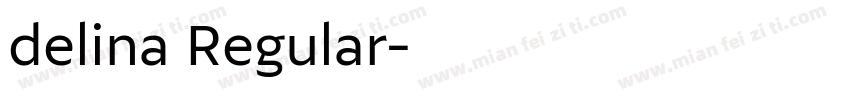 delina Regular字体转换